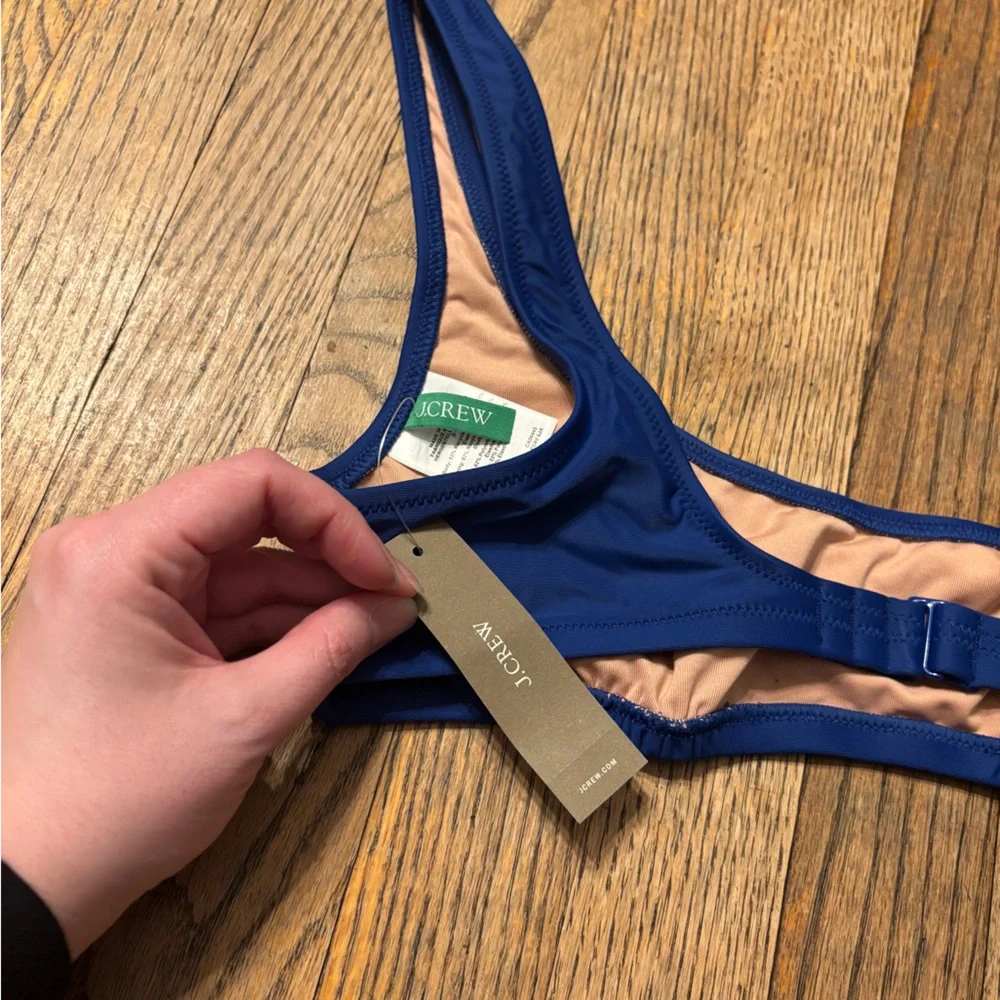 NWT J. Crew Heritage Scoopneck Bikini Top - Picture 3 of 3